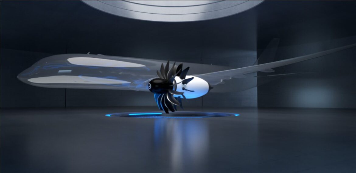 TAKE OFF, Clean Aviation, Safran Aircraft Engines, Open Fan engine, fuel efficiency, Airbus A380, Pierre Cottenceau, María Calvo, European Union aviation research, sustainable aviation