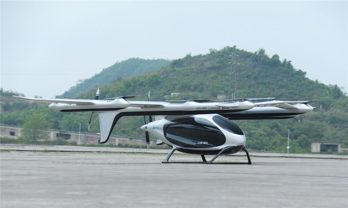 AutoFlight, CarryAll V2000CG, eVTOL cargo, tea delivery, Guizhou, autonomous flight, CAAC certification, high-speed rail integration, Li Yun, rural revitalization