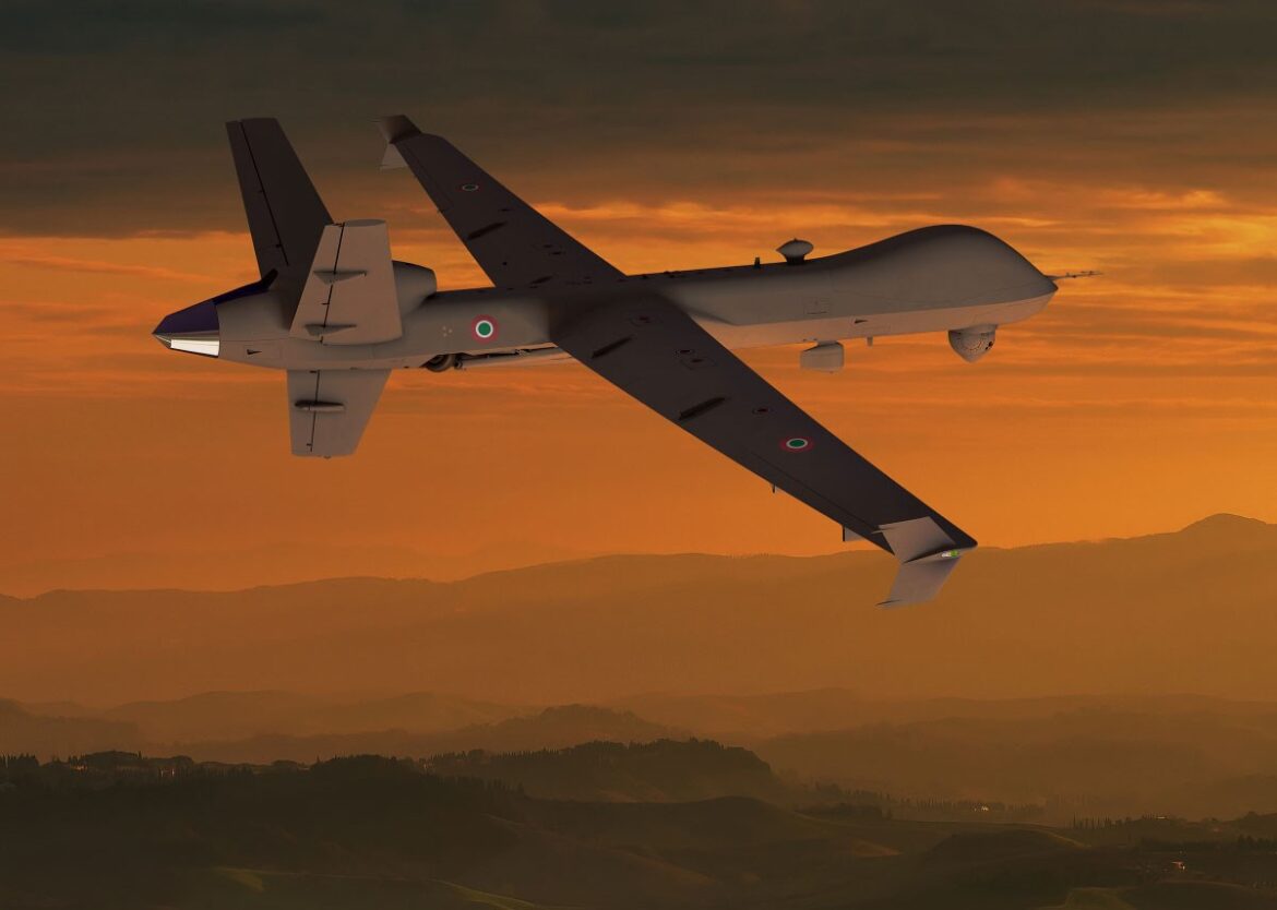 Italy MQ-9A Block 5 Reaper, Italy MQ-9 Reaper, Italian Air Force MQ-9, MQ-9A Block 5 Italy, Italy Reaper drone order, MQ-9A Italy, Italy military drones, Italian defence procurement, General Atomics MQ-9A, Italy UAV, European military drones,